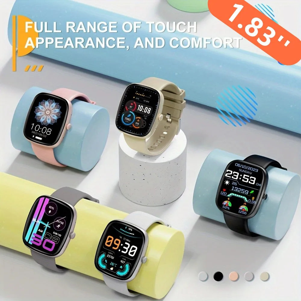2024 NEW Smart Watch 1.83"  Full Touch Screen Sports Fitness Tracker with Call Function, Step & Calorie Counter Andiod and IOS