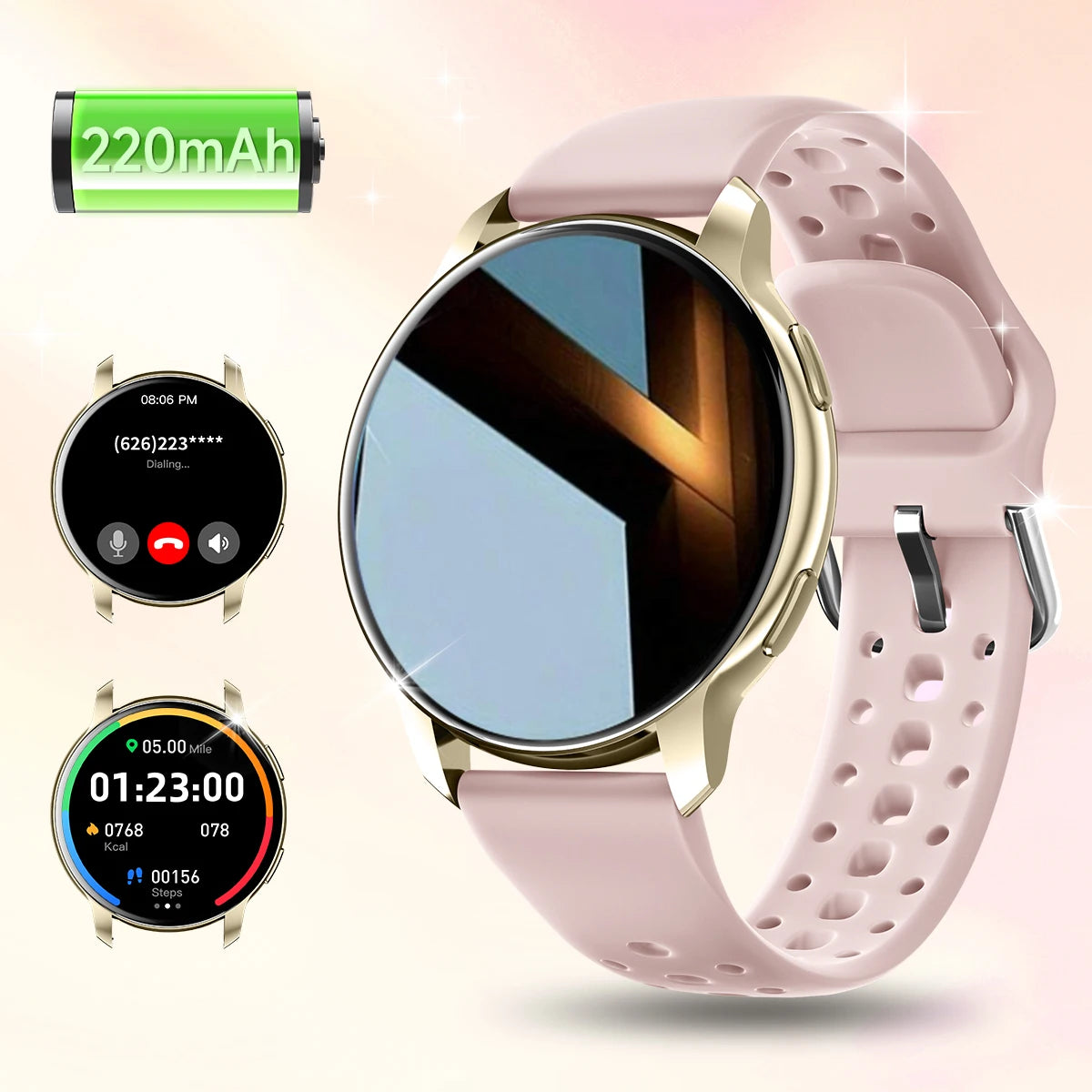 2026 New Smart Watch for Android/IOS 1.46''HD Display Camera Control Wireless Phone Call Voice Answer Christmas Gift Men Women