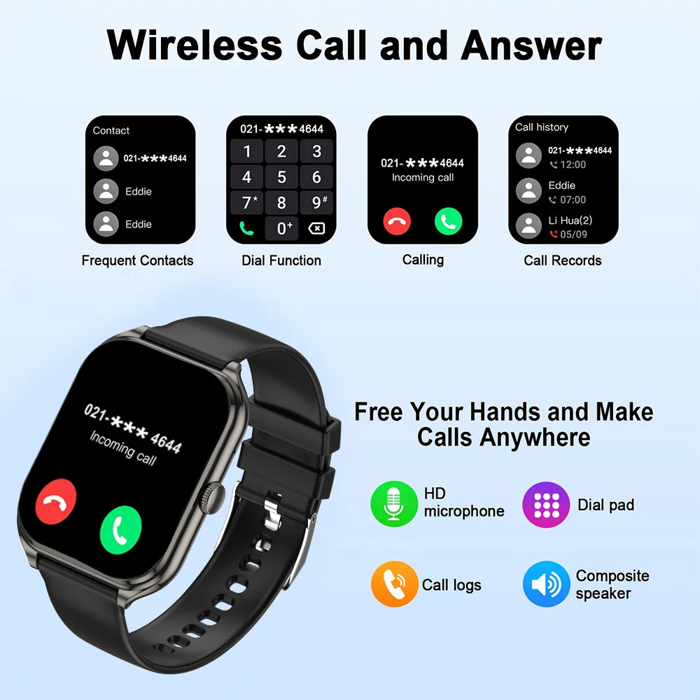 2026 1.95-inch Ultra Smart Watch For Men Women 300mAh High Capacity Battery Outdoor Sports Fitness Health Monitoring Smartwatch