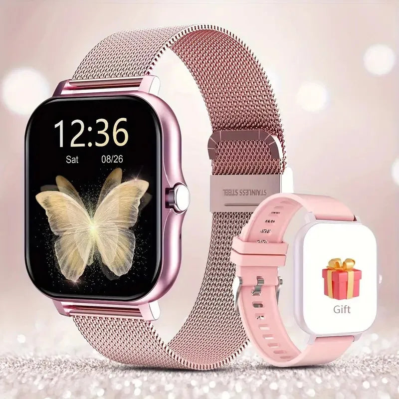 2026 Smart Watch 1.83 Inch HD Display Answer Make Call Message Preview Sport Modes DIY Dial Weather Forecast Men Women