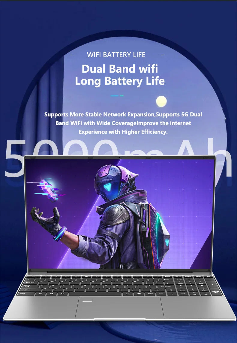 15.6" Intel Core i9 10980HK Windows 11 Pro Laptop Computer 32GB RAM 512GB 1TB 2TB SSD Portable Notebook PC Office Study Laptops