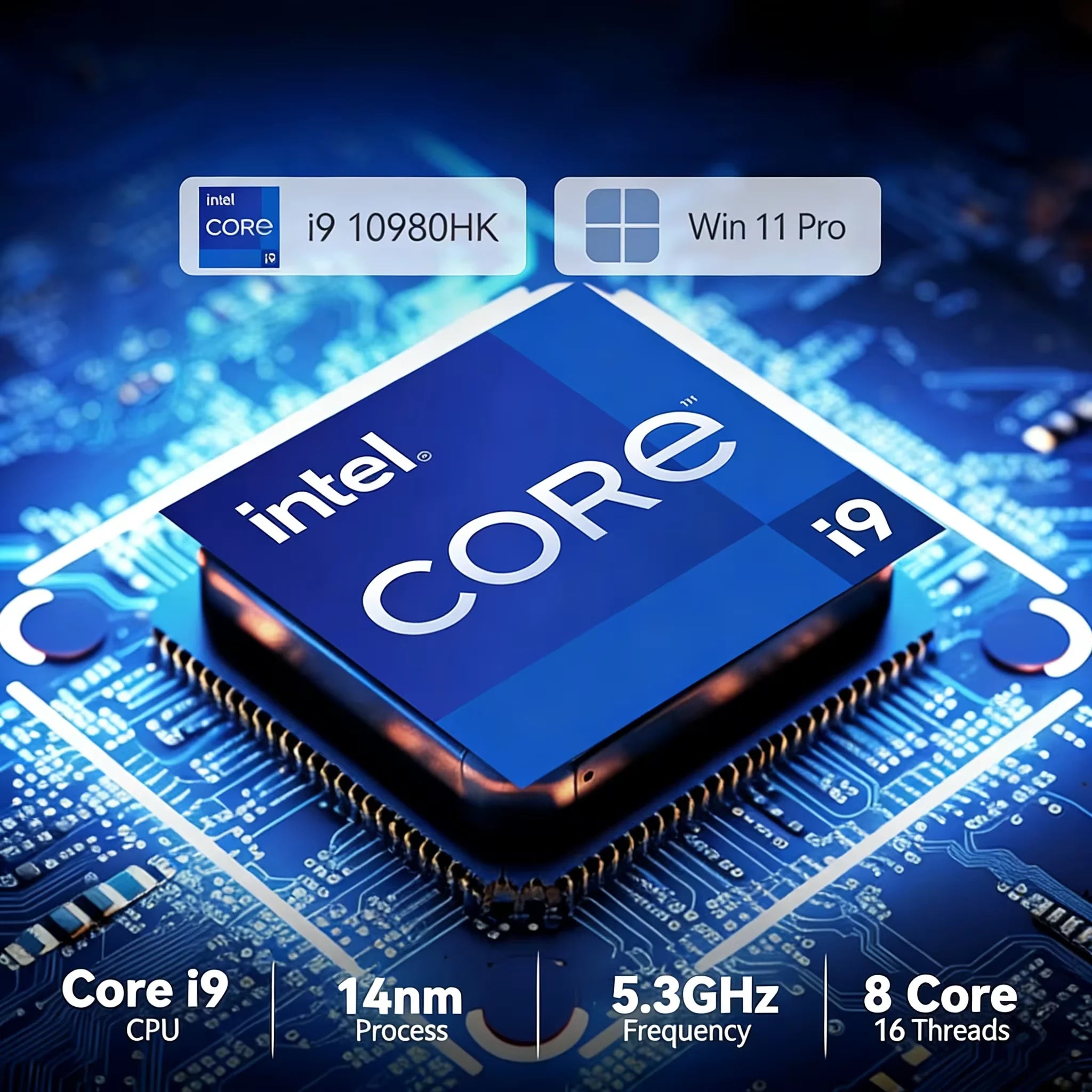 Core I9-10980 Office Laptop | 16GB RAM | 1TB 2TB SSD | 1080P FHD | Fingerprint Unlock | Ideal for Everyday Office Work and Study