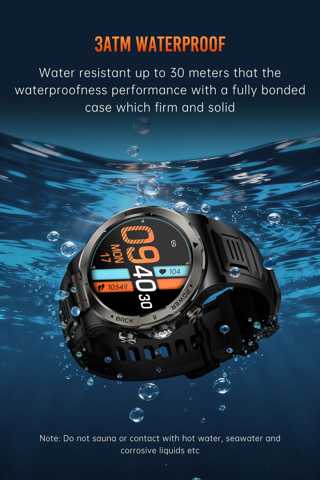 Smart Watch 1.43AMOLED Colorful Screen Highlight 1100mAh Battery Outdoor Compass 100+ Sports Mode Health Monitoring Smart Watch