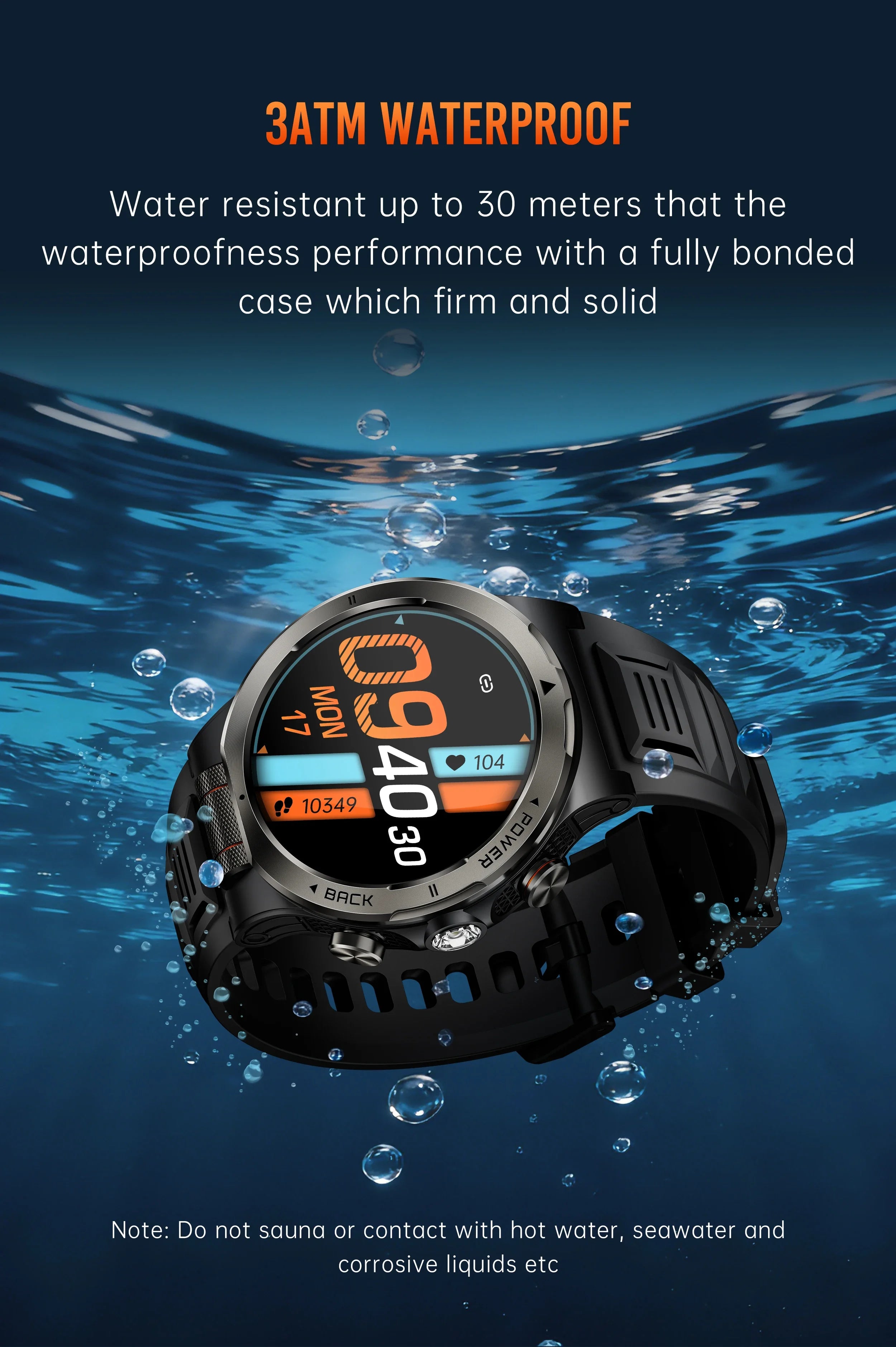 Smart Watch 1.43AMOLED Colorful Screen Highlight 1100mAh Battery Outdoor Compass 100+ Sports Mode Health Monitoring Smart Watch