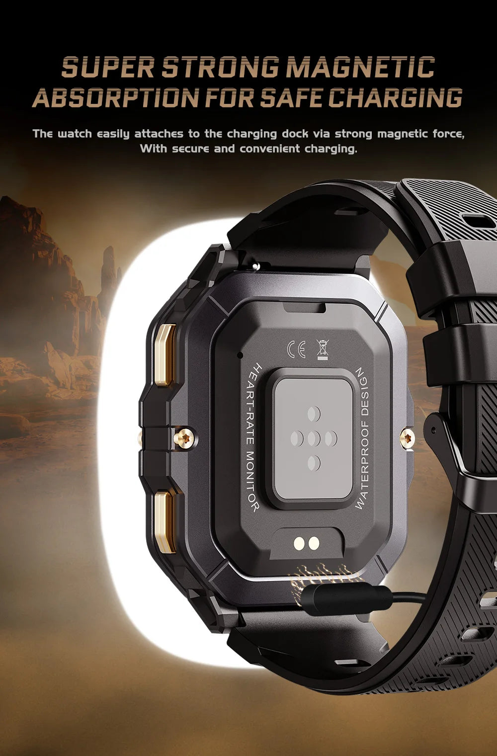 Smart Watch For Men 100+ Sports Modes,Activity Tracker with Heart Rate/SpO2/Sleep Monitor,1 ATM Waterproof  For Andriod IOS