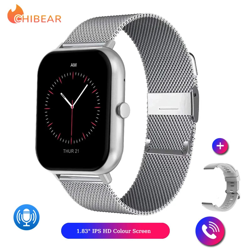 2025 New Smart Watch For Men Women Gift Full Touch Screen Sports Fitness Watches Bluetooth Call Smartwatch Woman For Andriod&IOS