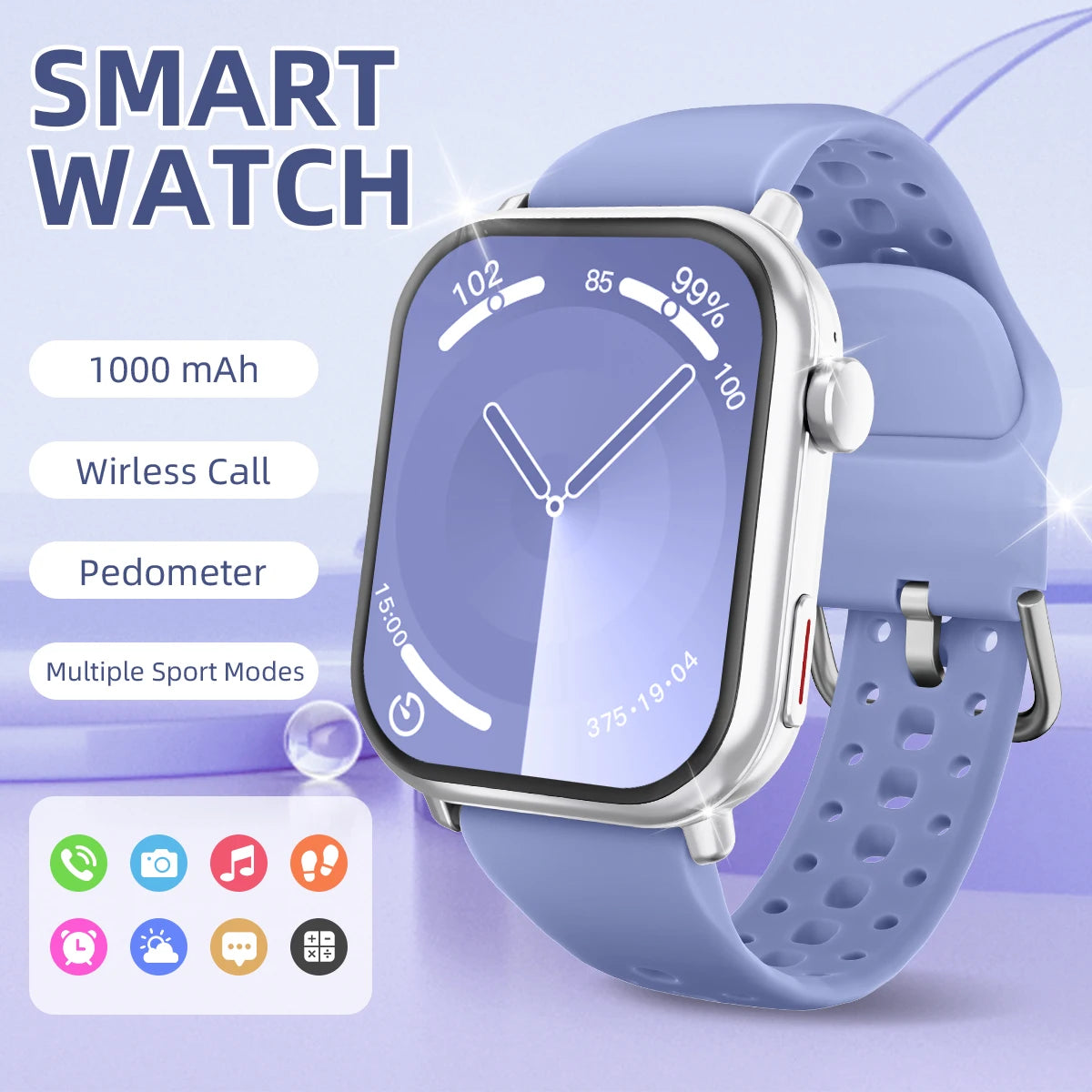 New Smartwatch 2026 1.83''HD Screen AMOLED 1000mAh Large Battery Outdoor Sports Watches IP68 Waterproof for Men Women Gifts