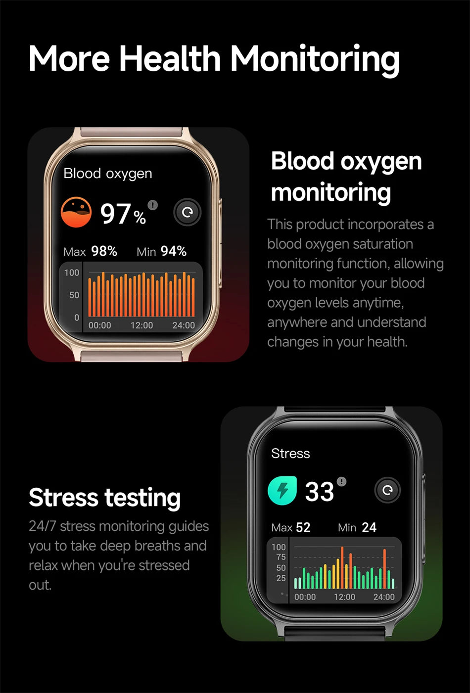 2026 New Smartwatches Men Women Professional Sports Fitness IP68 Waterproof Built-in 24H Heart Rate Bluetooth Call Smart Watch