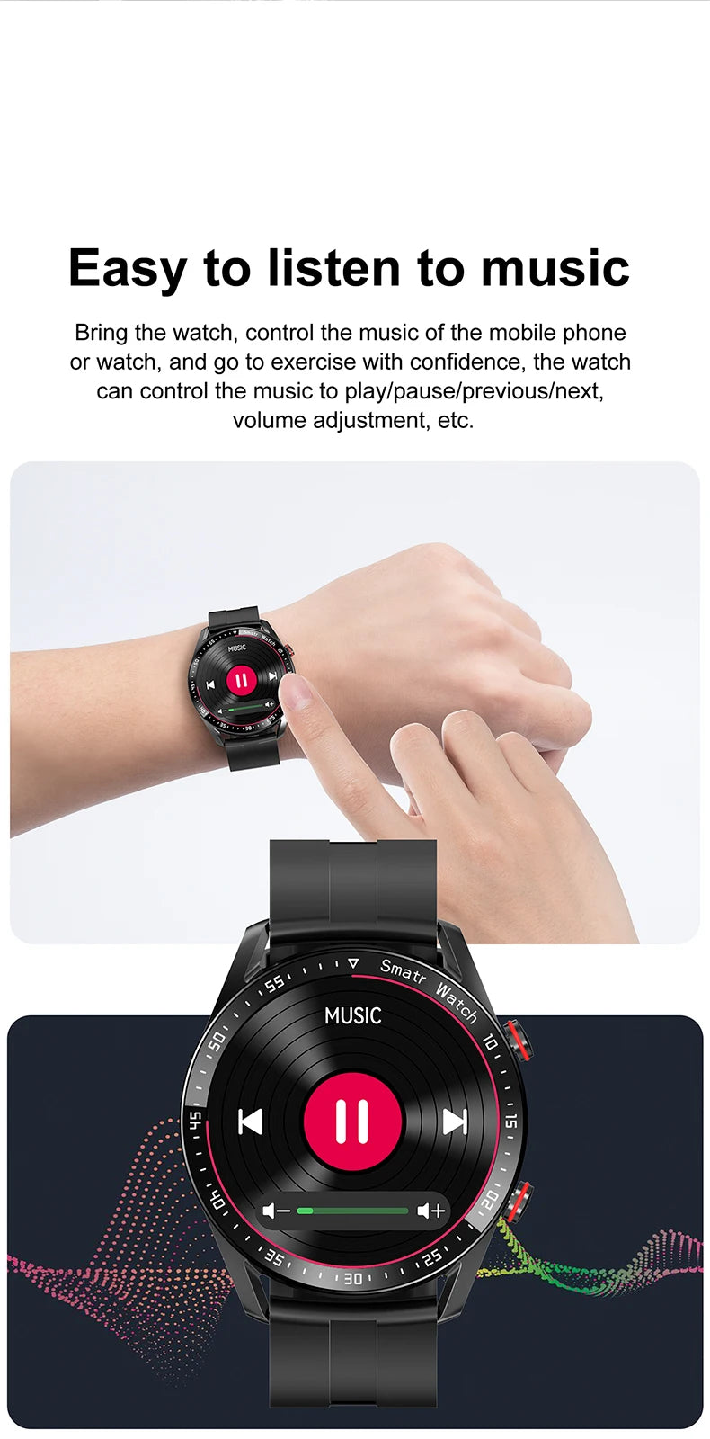 2026 New Electronic Smartwatch Waterproof Sports Watch Wrist Smart Watches for Man Women Fitness Tracker Clock for IOS Android