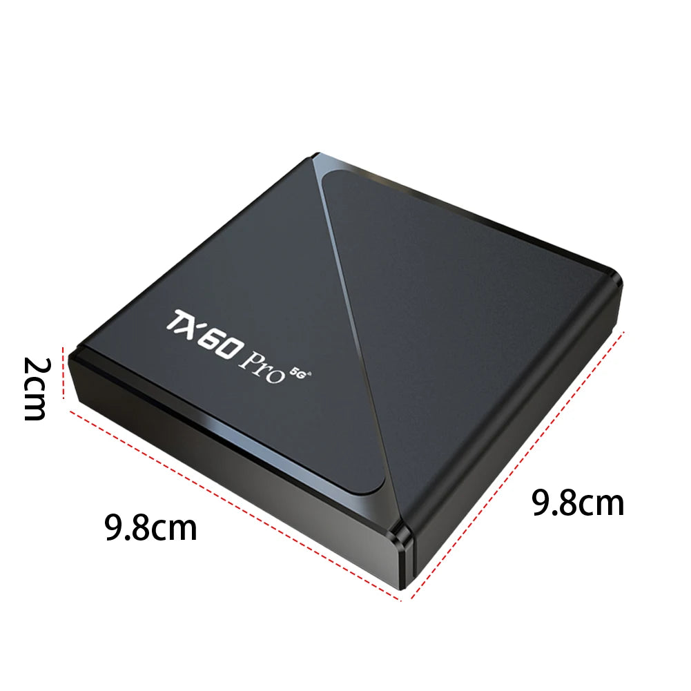 Smart TV Box Android 24 16GB 256GB Set Top Box 14K H313 Quad Core 2.4G/5G Dual WiFi Media Player TV Box with Remote