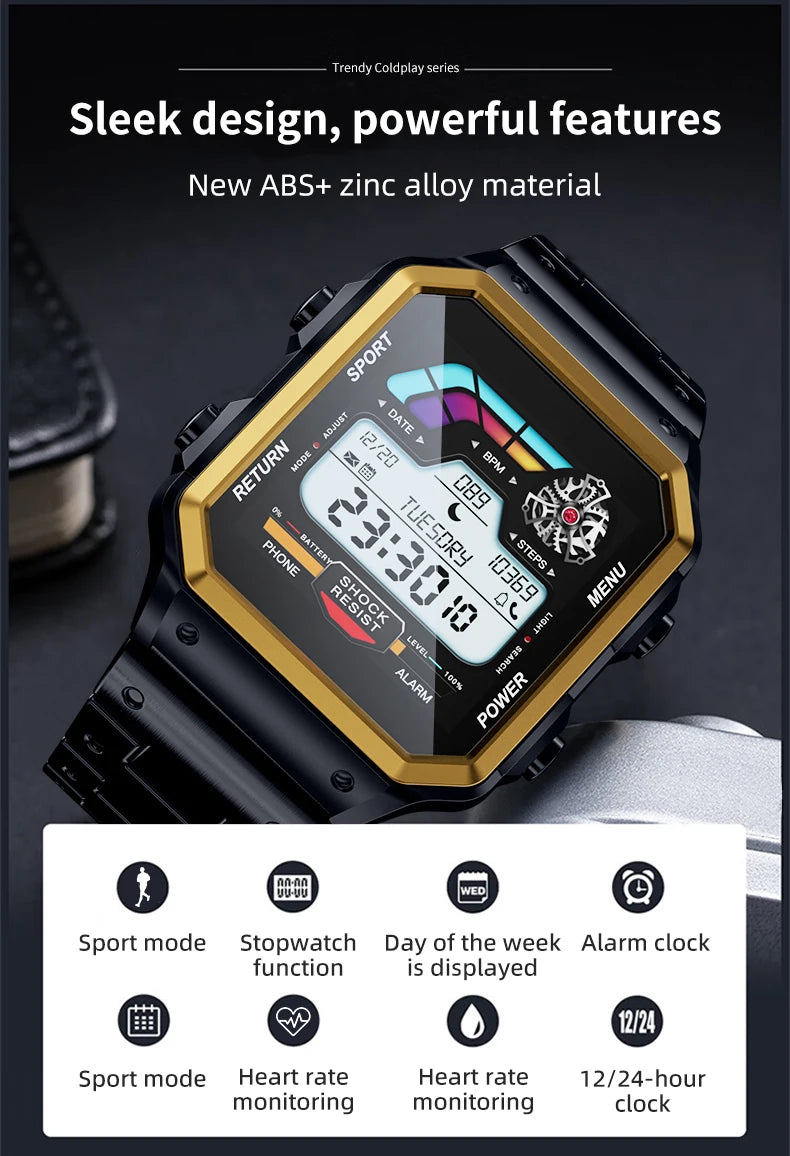 Aiweile AW38 Smart Watch Man High-End Luxury for Android IOS Fitness Tracker Sport Business Bluetooth Call DIY Faces Steel Voice