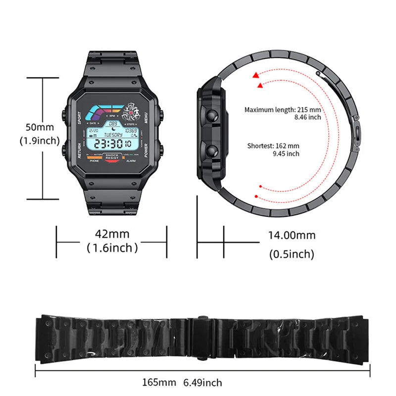 Aiweile AW38 Smart Watch Man High-End Luxury for Android IOS Fitness Tracker Sport Business Bluetooth Call DIY Faces Steel Voice
