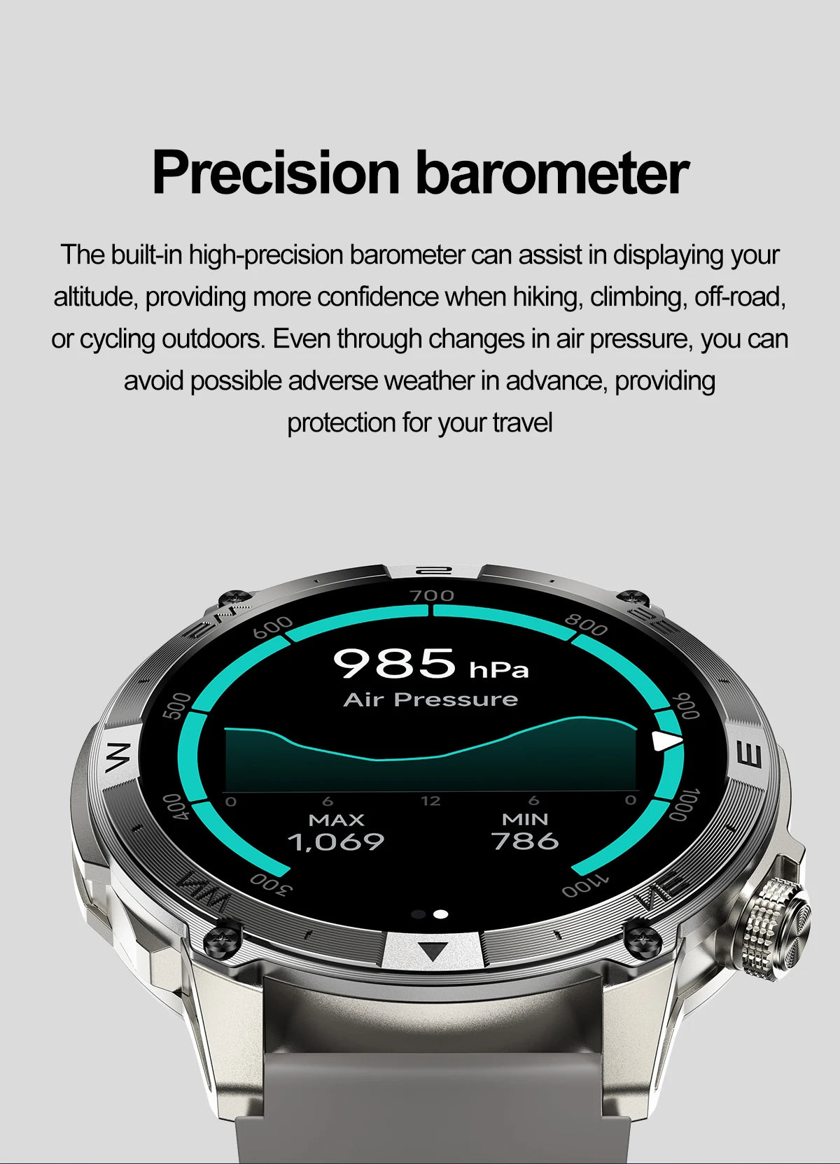 Smart Watch 2026 For Android IOS GPS Compass Sports Smart Watches For Man Women HD AMOLED Bluetooth Call Waterproof Smartwatch