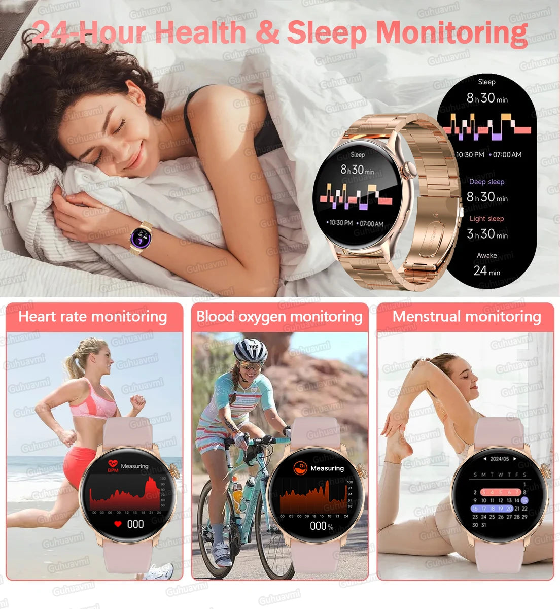 2026 New Smart Watch For Women Gift 1.43 Inch Full Touch Screen Sports Watches 500+Custom Dial Call Waterproof Smartwatch Ladies