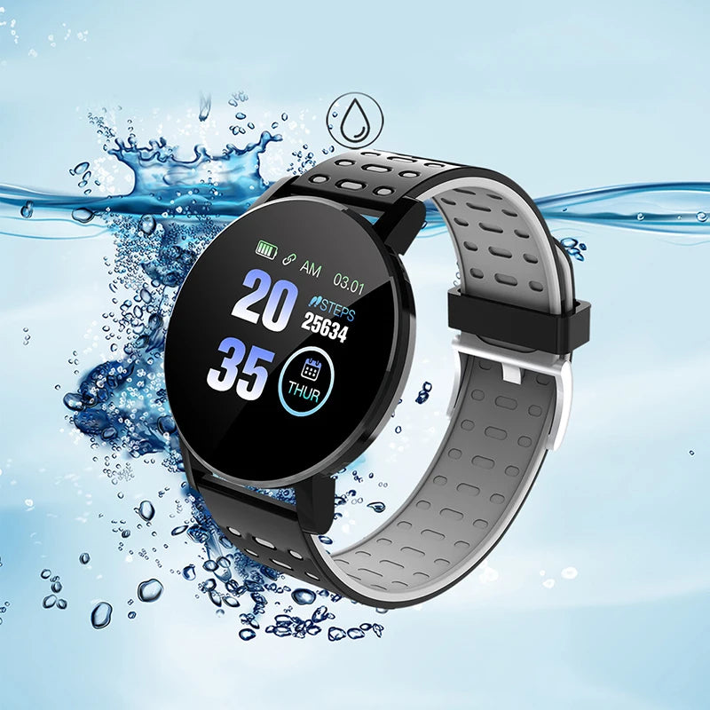Smart Watch Led Digital Clock Waterproof Smartwatch 1.44" Screen Full Touch Smartband Heart Rate Monitor Fitness Tracker Watch