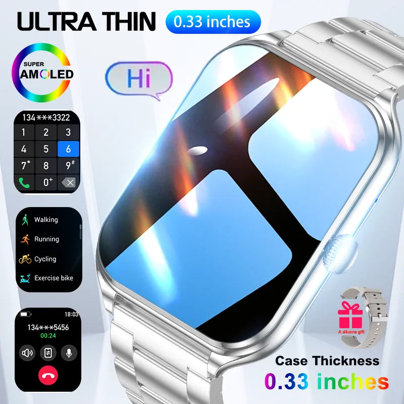 2026 1.95-inch Ultra Smart Watch For Men Women 300mAh High Capacity Battery Outdoor Sports Fitness Health Monitoring Smartwatch