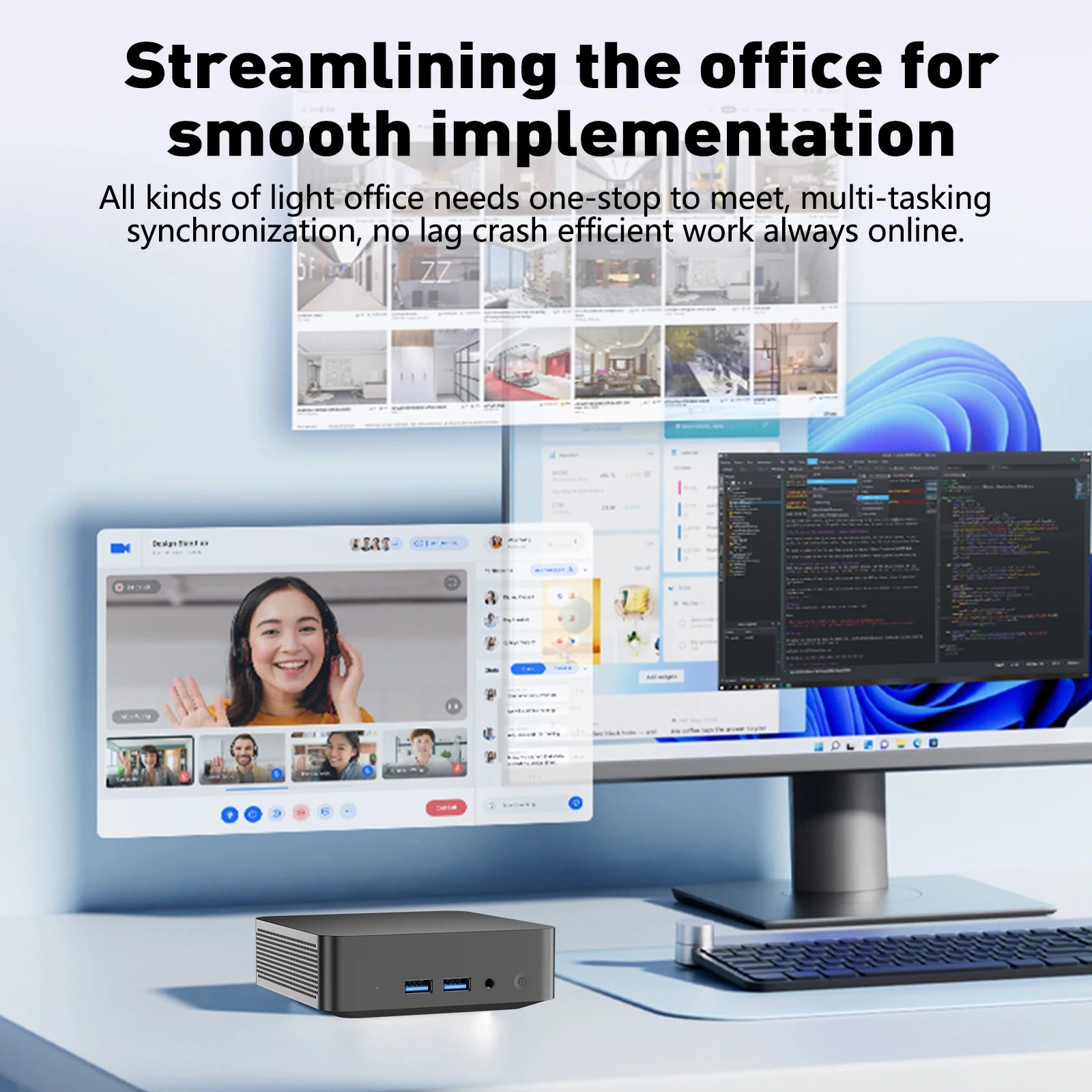 NEW Mini PC Gamer Computer Intel Core i7-8650U 32GB RAM 1/2TB SSD FHD Bluetooth WiFi6 TYPE-C Windows 11 Gaming Office 4K HDMI
