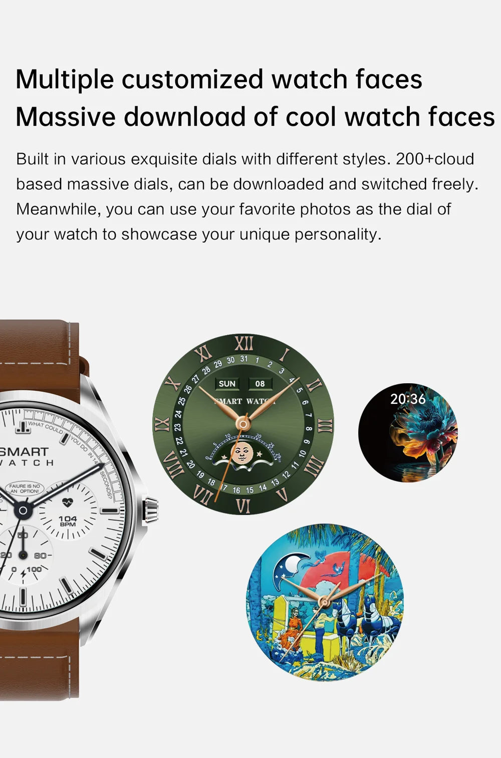 Smart Watch  6.5mm Ultra - Thin 1.43" AMOLED Screen Bluetooth Call 120+ Sports Modes for Daily & Sports