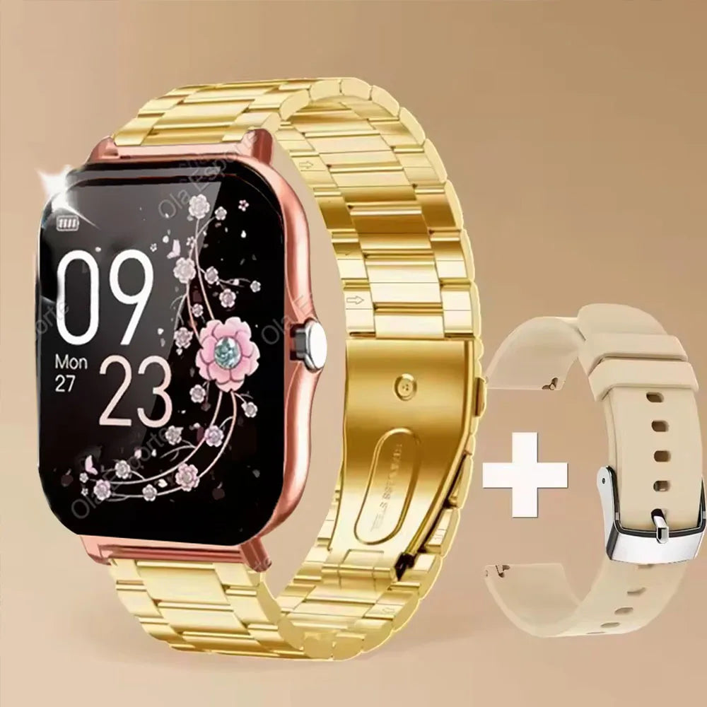 2026 New Smart Watch 2.01” Inch HD Screen Bluetooth Talk Pedometer IP68 Waterproof 123 Sport Modes Man Woman Watch Gift Pk HW12