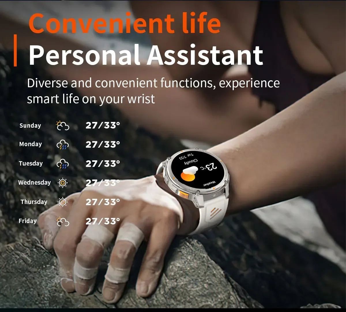 Smart Watch IP68 Waterproof Alarm Clock Reminder Music Control Breathing Training Exercise Mode Health Monitoring Smart Watch