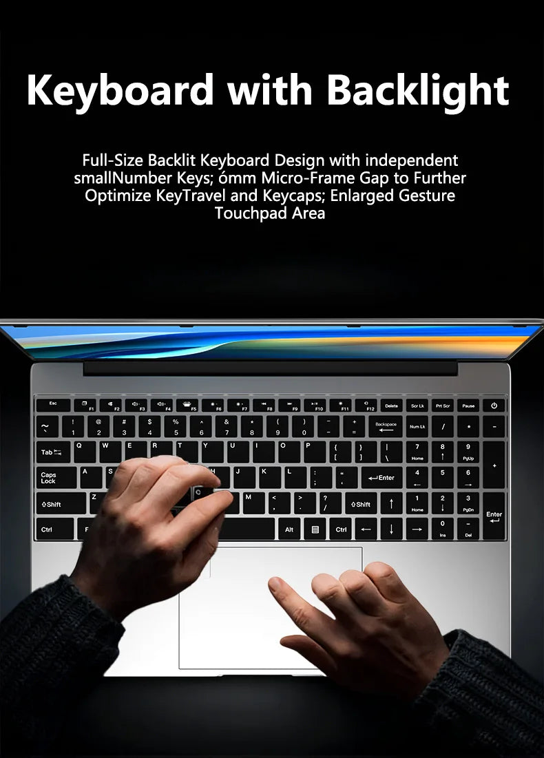 15.6" Intel Core i9 10980HK Windows 11 Pro Laptop Computer 32GB RAM 512GB 1TB 2TB SSD Portable Notebook PC Office Study Laptops
