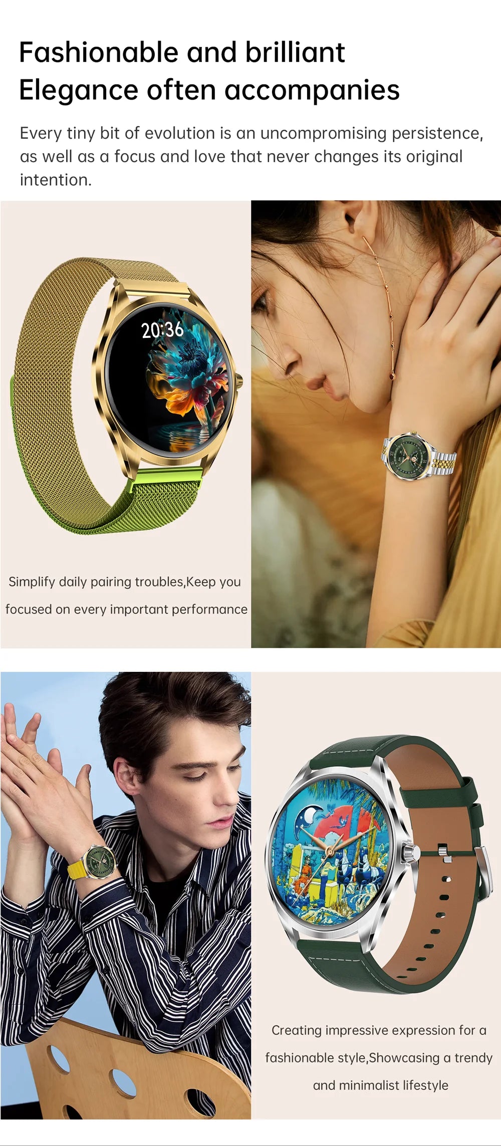 Smart Watch  6.5mm Ultra - Thin 1.43" AMOLED Screen Bluetooth Call 120+ Sports Modes for Daily & Sports