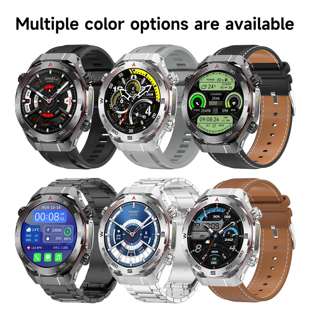 2026 smartwatch, 1.5-inch touchscreen, supports wireless calls, music, various sports modes, message sending and alarm functions