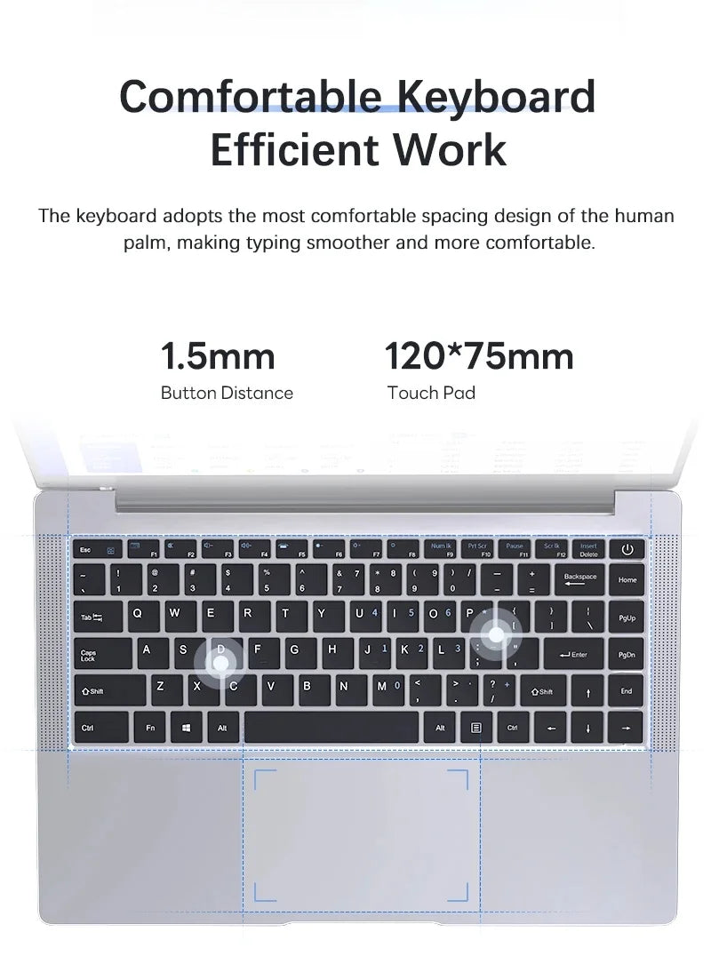 2026 14.1"Laptop Intel Core i7 8650U Atom A3950 Portable Laptops Windows 11 Computer 4K HD 12GB RAM 1TB 2TB SSD Notebook Office