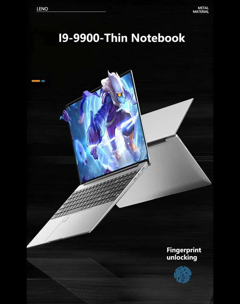 2026 15.6" Laptop Intel Core i9 9900 32GB RAM 2TB SSD 1920*1080HD Windows 11 Gaming Computer PC Gamer office Ultra Slim Notebook