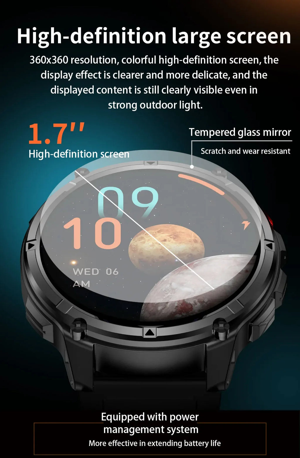 Smart Watch IP68 Waterproof Alarm Clock Reminder Music Control Breathing Training Exercise Mode Health Monitoring Smart Watch