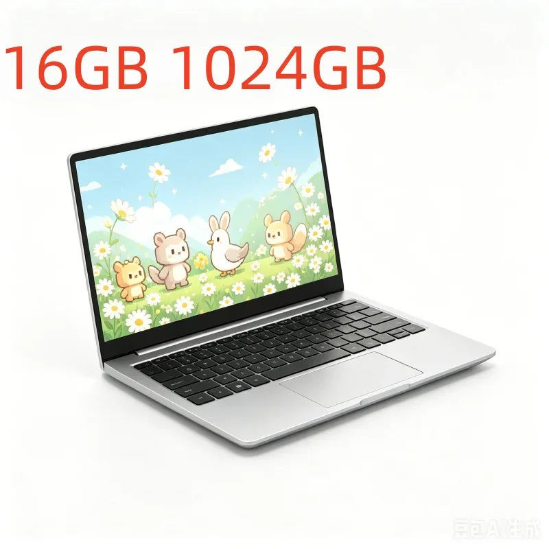Premium 14.1" Laptop Intel Core i7-8650U 32GB 2TB Gaming PC Slim Daily Work Notebook Windows 11 1920*1080 HD