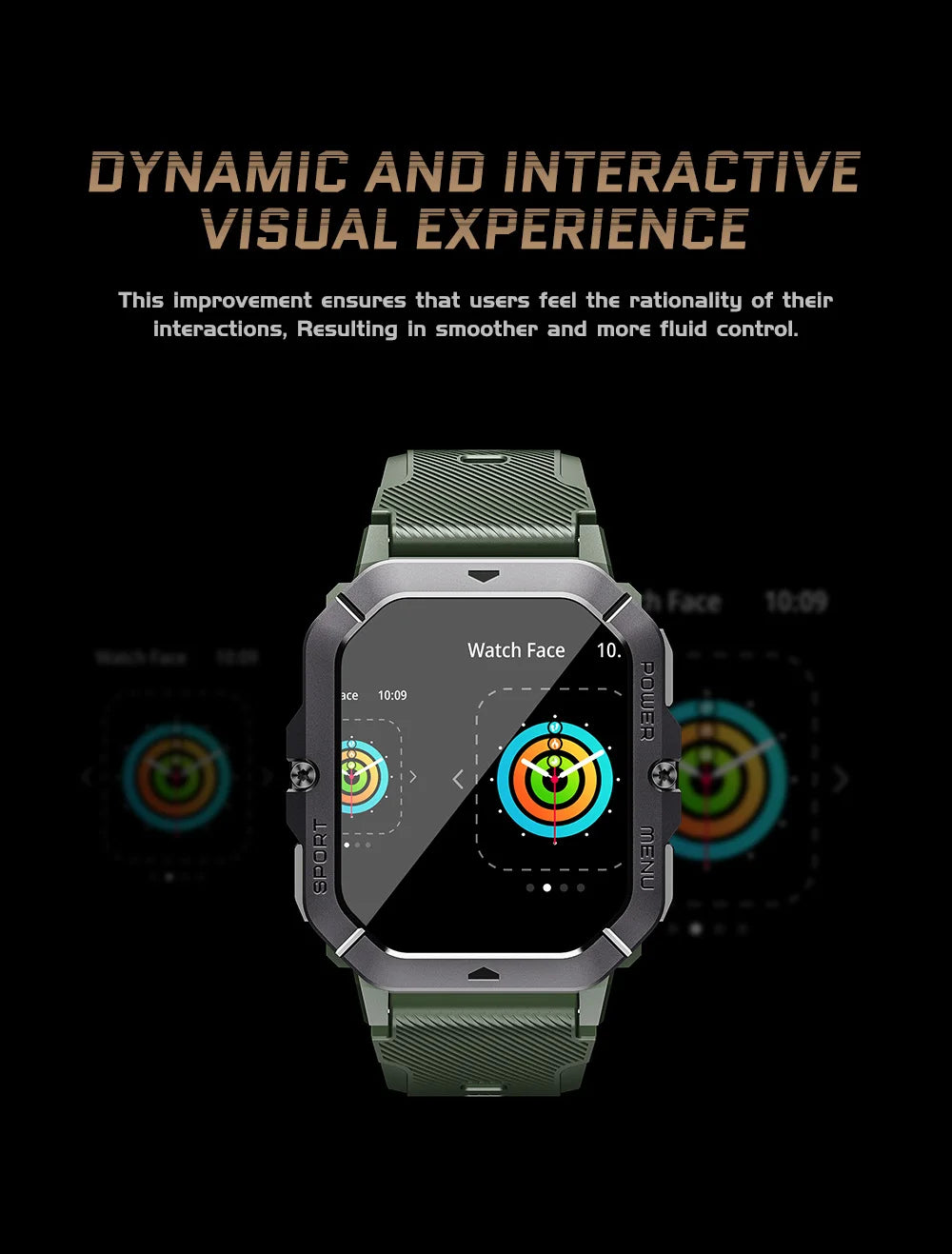 Smart Watch For Men 100+ Sports Modes,Activity Tracker with Heart Rate/SpO2/Sleep Monitor,1 ATM Waterproof  For Andriod IOS
