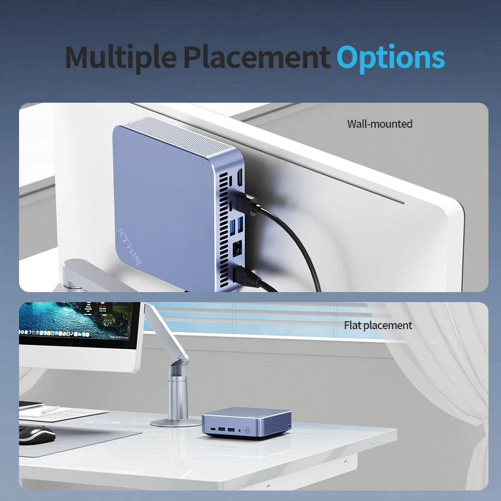 Mini PC Computer i5-1340P WIFI6 BT5.2 Mini Gaming PC 2.5G LAN USB4.0 DDR5 4800MHz PCIe SSD Mini Desktop Computer/ OpenClaw